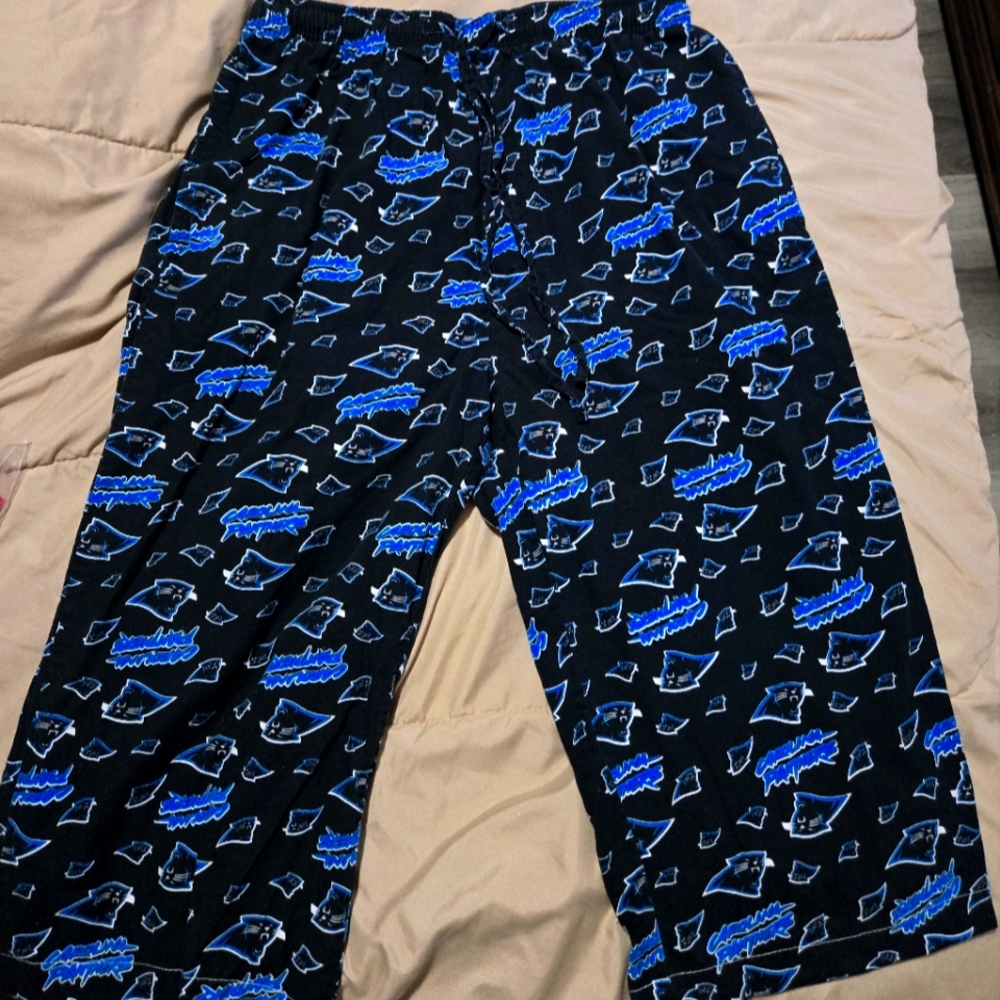 Men's Pajamas with Blue and Black Pattern
